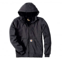 SWEAT ZIPPÉ À CAPUCHE CARHARTT COUPE-VENT GRIS CARBONE - S1101759026 SWEAT ZIPPÉ À CAPUCHE CARHARTT COUPE-VENT GRIS CARBONE - S1101759026