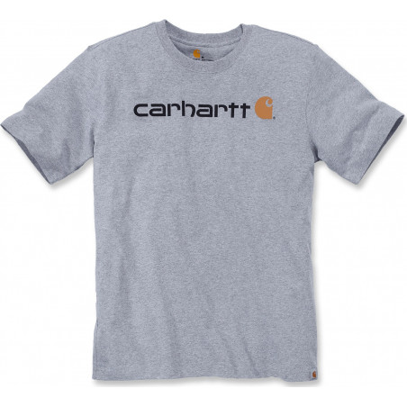 TEE-SHIRT CARHARTT CORE LOGO GRIS S1103361