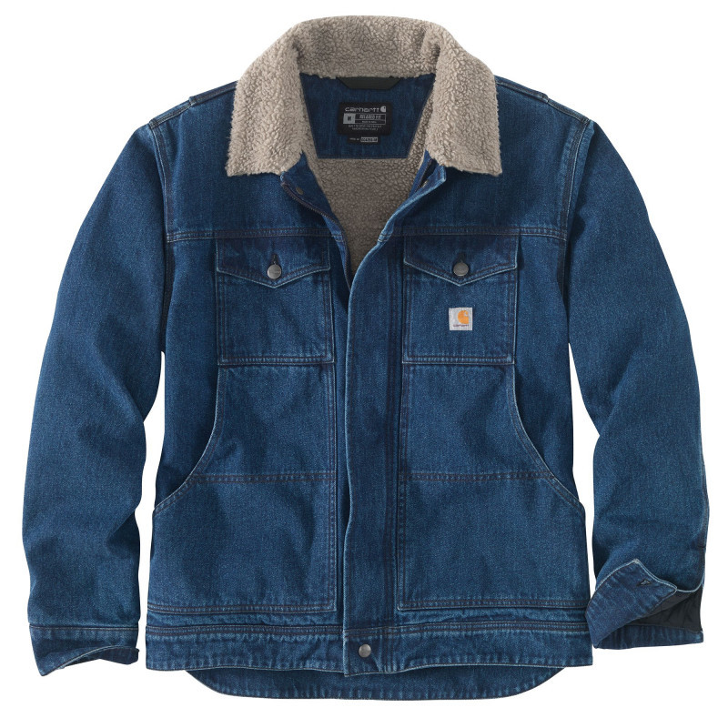 VESTE SHERPA EN DENIM COUPE RELAX CARHARTT 110547