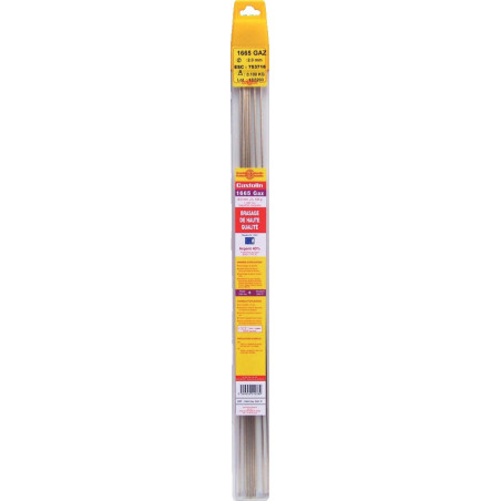 BRASURE ARGENT 40% CASTOLIN 1665 - GAZ 2001P