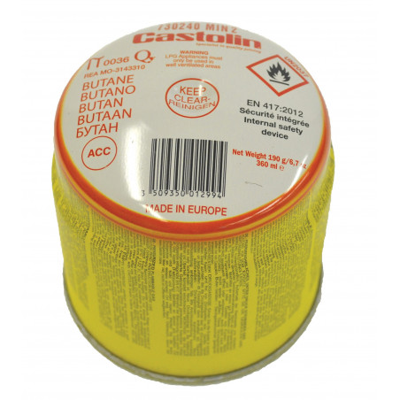 CARTOUCHE DE BUTANE SÉCURISÉE 190 G CASTOLIN - RÉF. 730240MIN2