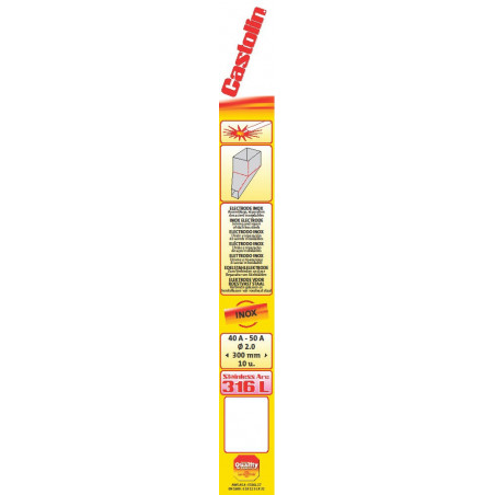 ELECTRODE EN ACIER INOXYDABLE CASTOLIN E 316L