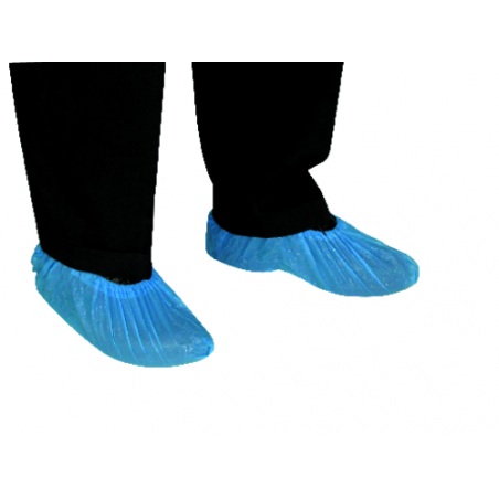 COUVRE CHAUSSURES POLYETHYLENE BLEU CARTON 10