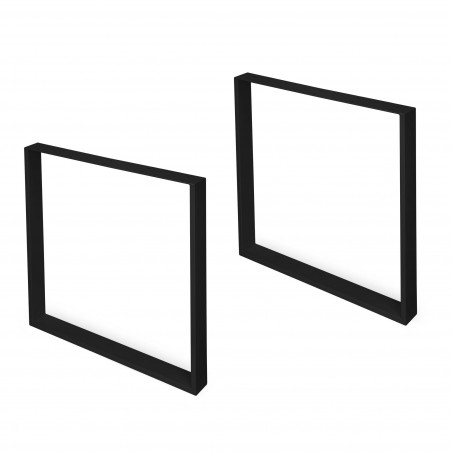 Set de 2 pieds rectangulaires Emuca Square - Modèle 2040114