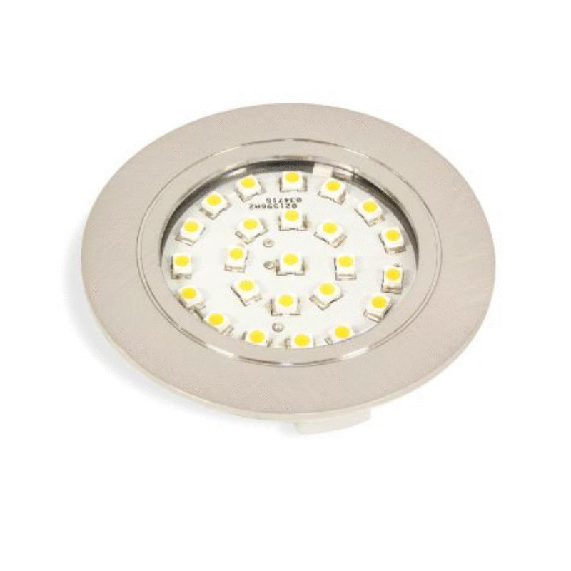 Spot LED Emuca CRUX-IN 1,8W 230V Finition Nickel Satiné