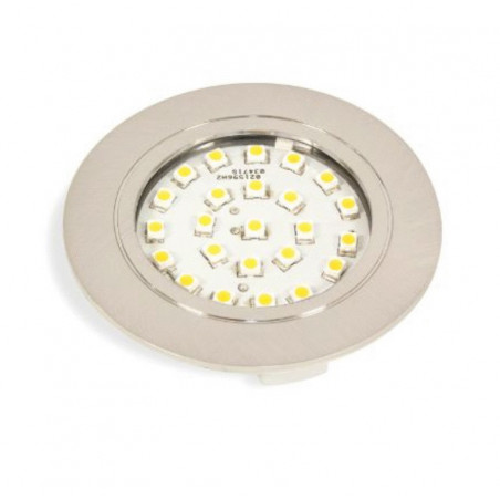 Spot LED Emuca CRUX-IN 1,8W 230V Finition Nickel Satiné