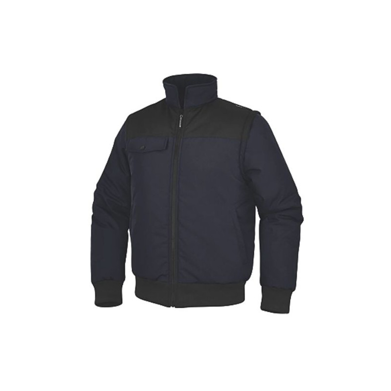 BLOUSON 2 EN 1 NEWDELTA2 À MANCHES AMOVIBLES BLEU MARINE/NOIR