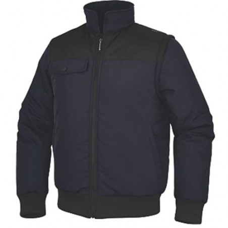 BLOUSON 2 EN 1 NEWDELTA2 À MANCHES AMOVIBLES BLEU MARINE/NOIR