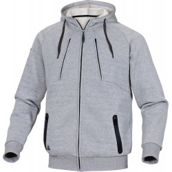 DELTA PLUS ANZIOGRPT VESTE SWEAT MOLLETON GRIS CLAIR TS DELTA PLUS ANZIOGRPT VESTE SWEAT MOLLETON GRIS CLAIR TS