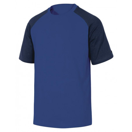 DELTA PLUS GENOABM3X TEE-SHIRT BICOLORE GENOA MANCHES COURTES BLEU ROI/BLEU MARINE T3XL