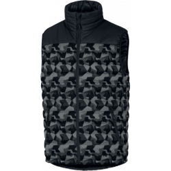 GILET DOUDOUNE POLYAMIDE RIPSTOP ENDUIT PU NOIR-CAMOUFLAGE GILET DOUDOUNE POLYAMIDE RIPSTOP ENDUIT PU NOIR-CAMOUFLAGE