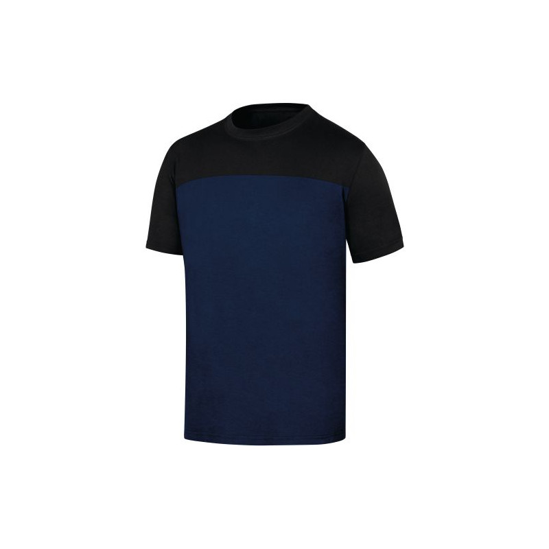TEE-SHIRT 100% COTON GENOA2 BLEU MARINE/NOIR