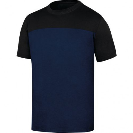 TEE-SHIRT 100% COTON GENOA2 BLEU MARINE/NOIR