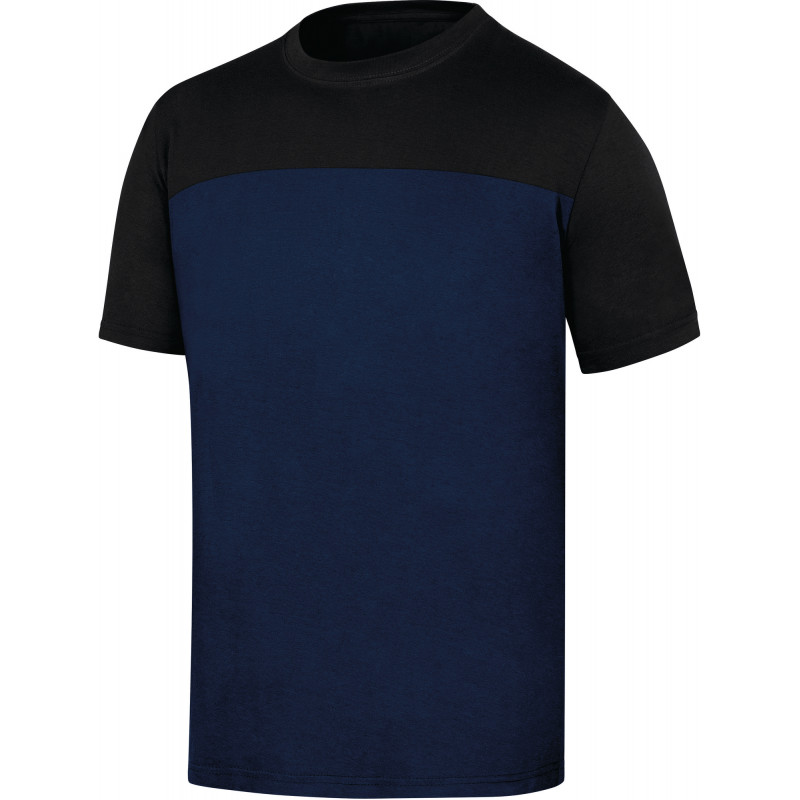 TEE-SHIRT 100% COTON GENOA2 BLEU MARINE/NOIR