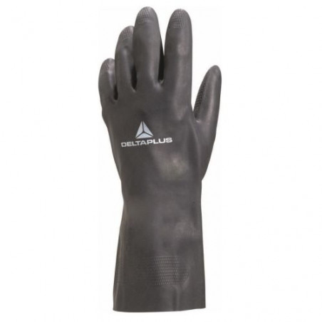 GANT DE TRAVAIL TOUTRAVO NÉOPRÈNE FLOQUÉ COTON NOIR 30CM