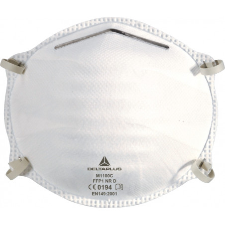 MASQUE RESPIRATOIRE COQUE JETABLE SANS SOUPAPE M1200 MOULES FFP2 NR D - DELTA PLUS - M1200C
