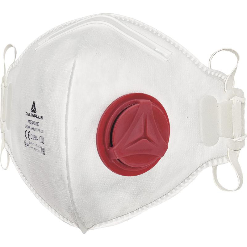 MASQUE RESPIRATOIRE PLIABLE JETABLE FFP3+VALVE VENI - DELTA PLUS - M1300VBC