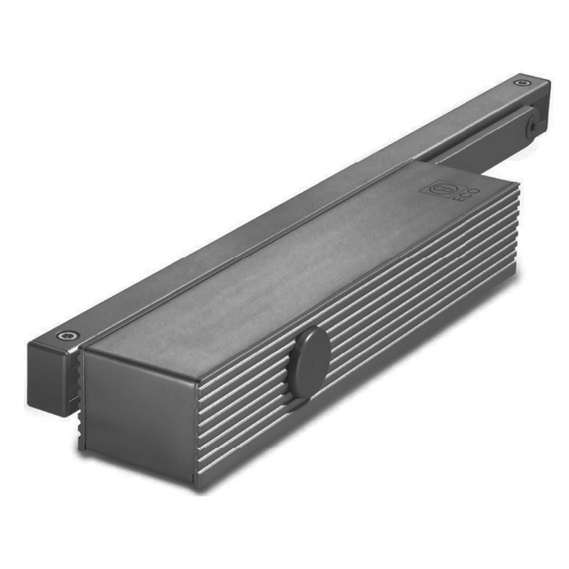 FERME-PORTE TS 61G ECO SCHULTE AVEC BRAS À GLISSIÈRE ET PLAQUE DE MONTAGE - 503006