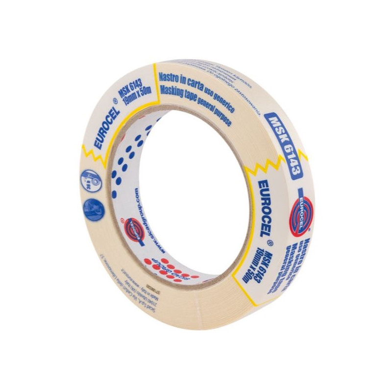 RUBAN DE MASQUAGE SPÉCIAL PEINTRE 19MMX50M - EUROCEL - 010119205