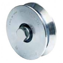 GALET À GORGE EN V AVEC 2 ROULEMENTS COMUNELLO FRATELLI - MODÈLE 307Y