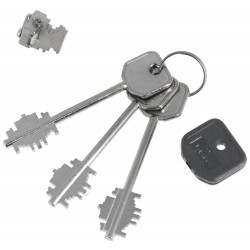 LOT DE 3 CLÉS L92 + 1 BLOC PERFORÉ