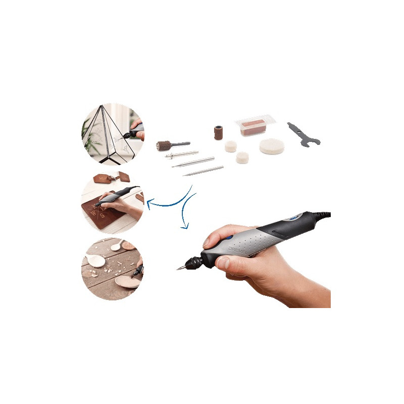 OUTIL MUTLI-USAGE 9 W STYLO+ AVEC 15 ACCESSOIRES DREMEL F0132050JM
