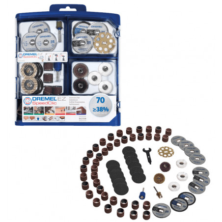 COFFRET 70 ACCESSOIRES EZ SPEEDCLIC MULTI-USAGE SC725