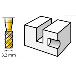 FRAISES EN ACIER MAX AVEC REVÊTEMENT EN NITRURE DE TITANE