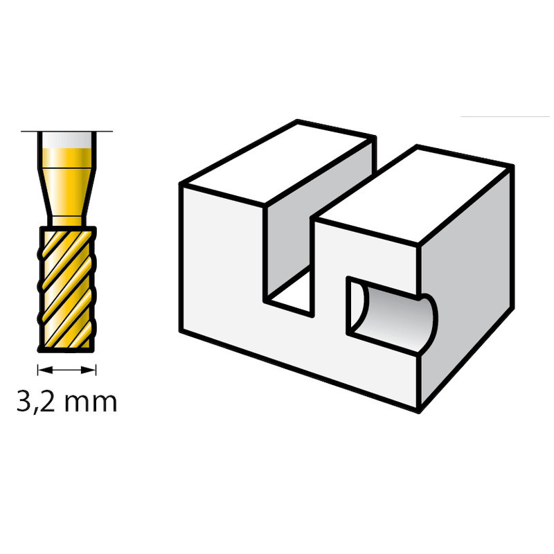 FRAISES EN ACIER MAX AVEC REVÊTEMENT EN NITRURE DE TITANE