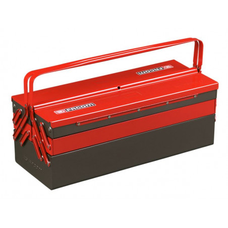 BOÎTE À OUTILS MÉTALLIQUE 5 CASES GRAND VOLUME BT.13G