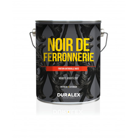 FINITION ANTIROUILLE MATE NOIR DE FERRONNERIE 1L