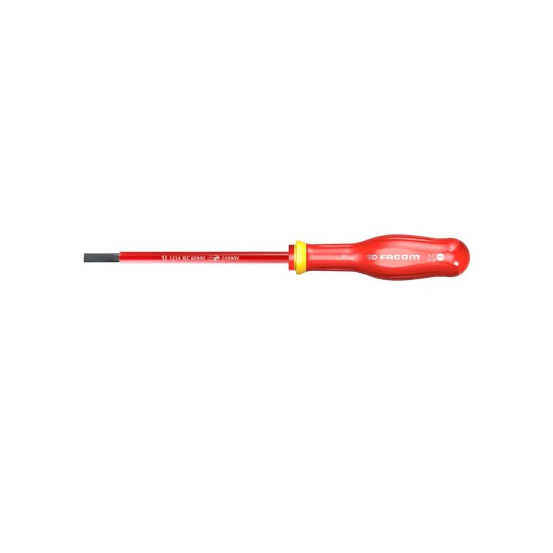 TOURNEVIS ISOLÉ 1000V PROTWIST® FACOM POUR VIS À FENTE - MODÈLE AT.VE