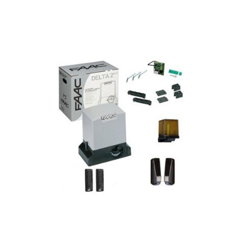 KIT AUTOMATISME FAAC DELTA 230V POUR PORTAIL 500KG