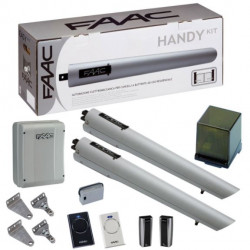 KIT COMPLET HANDY FAAC POUR PORTAIL BATTANT 24V