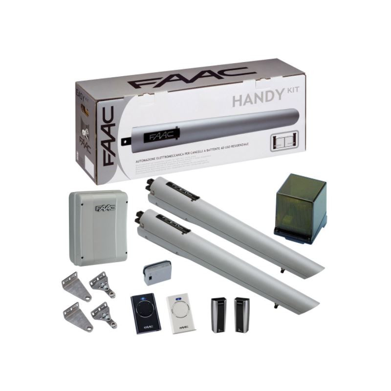 KIT COMPLET HANDY FAAC POUR PORTAIL BATTANT 24V