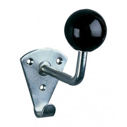 CROCHET MURAL DEVISMES EN ACIER AVEC BOULE NOIRE - MODELE SPSF587950000 CROCHET MURAL DEVISMES EN ACIER AVEC BOULE NOIRE - MODELE SPSF587950000