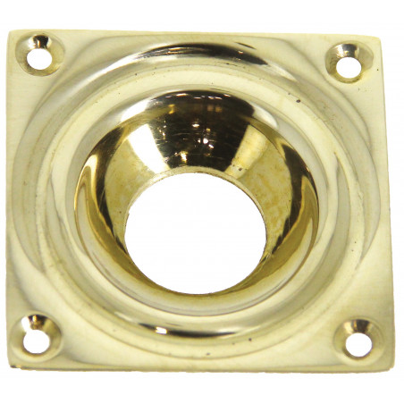 ENTREE DE CUVETTE EN LAITON POLI AVEC TROU DE 23MM DEVISMES