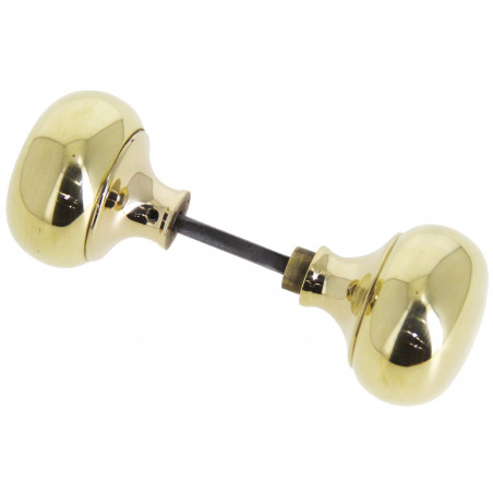 BOUTON DOUBLE ROND EN LAITON POLI - MODELE BOD528