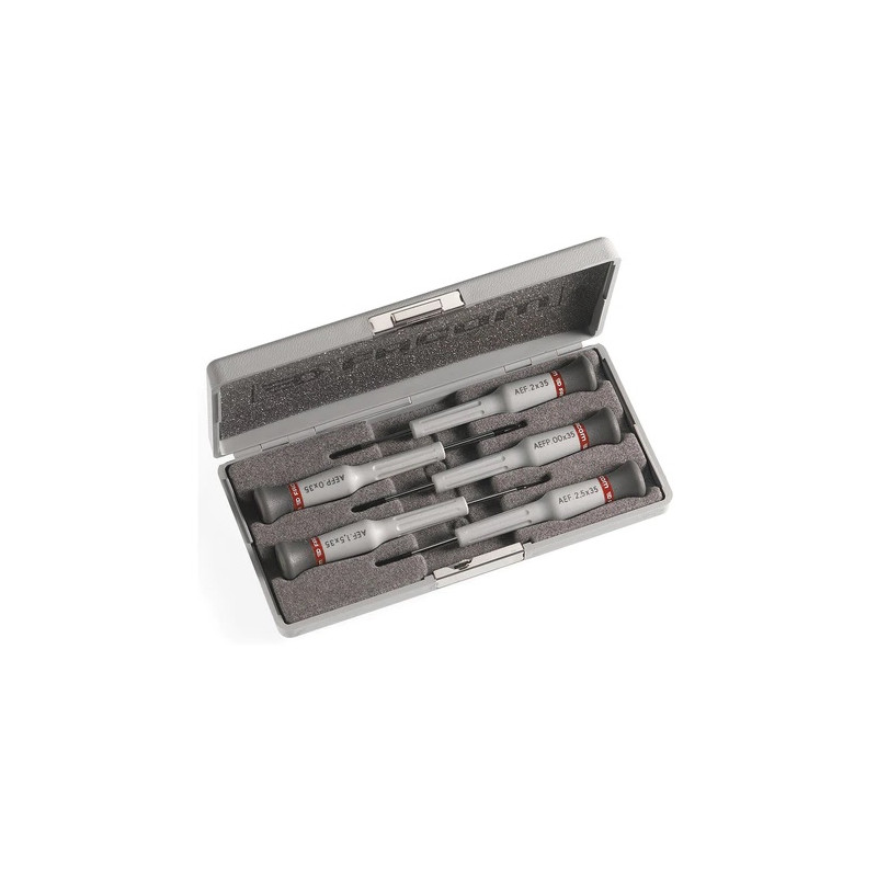 COFFRET 5 TOURNEVIS MICRO-TECH® FACOM MIXTE FENTE/PHILLIPS
