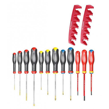ENSEMBLE DE 12 TOURNEVIS PROTWIST® AVEC 2 POIGNÉES SUPPLÉMENTAIRES FACOM