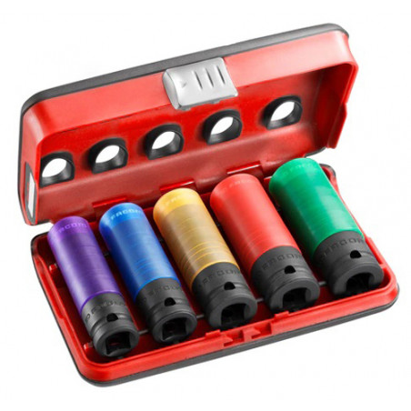 COFFRET DE 5 DOUILLES À CHOC RENFORCÉES 1/2'' FACOM NSI.5LPB