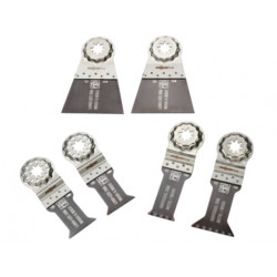 COFFRET 6 LAMES SCIE FEIN E-CUT STARLOCKPLUS BOIS/MÉTAL