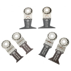 COFFRET DE LAME DE SCIE PLONGEANTE FEIN BEST OF E-CUT STARLOCK BOIS / MÉTAL 6 PIÈCES - 35222967010