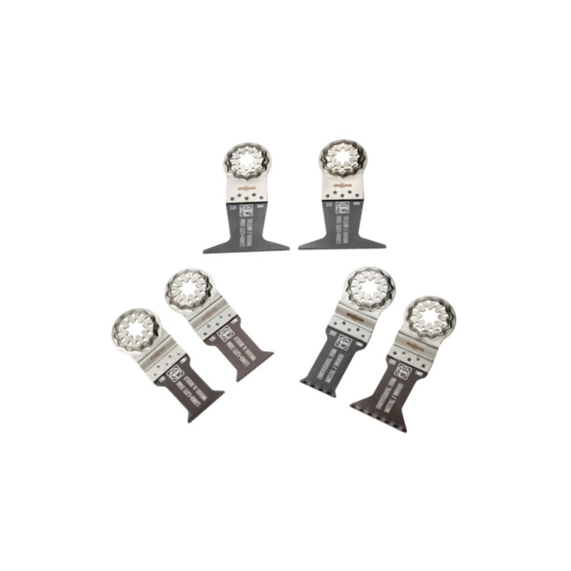 COFFRET DE LAME DE SCIE PLONGEANTE FEIN BEST OF E-CUT STARLOCK BOIS / MÉTAL 6 PIÈCES - 35222967010