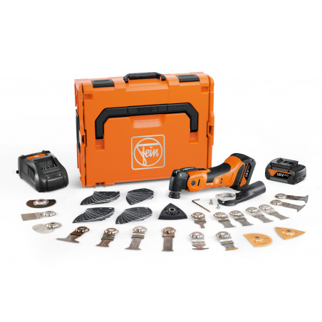 MULTIMASTER 18V FEIN AMM 700 MAX TOP - 2 BATTERIES 4AH AMPSHARE - CHARGEUR - COFFRET L-BOXX