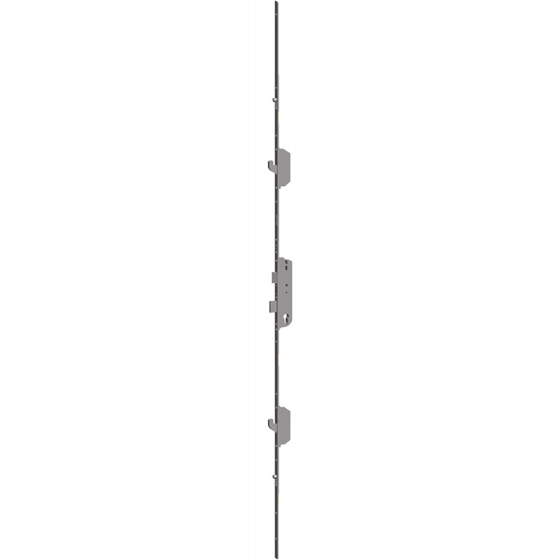 CRÉMONE MULTIPOINTS EUROPA FERCO SH/R, 2 GALETS, TÊTIÈRE 16 MM, CARRÉ 8 MM, LONGUEUR 2285 MM, COTE D 1050 MM