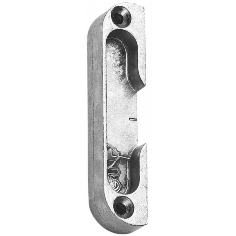 GÂCHE GALET FERCO POUR MENUISERIE BOIS, LONGUEUR 85 MM, FINITION ZINGUÉE