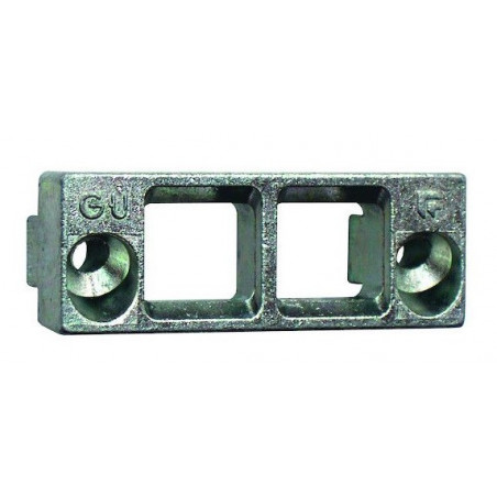 GÂCHE TRINGLE DOUBLE FERCO E-16678 AVEC JEU 12 MM