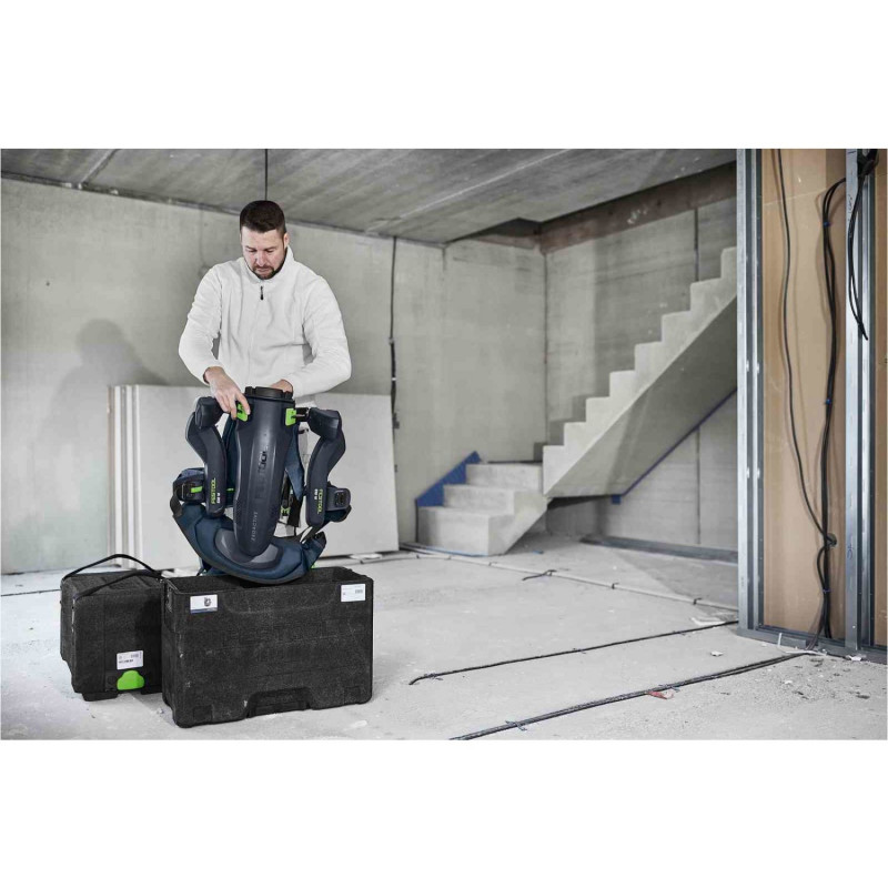 EXOSQUELETTE FESTOOL EXOACTIVE 18V EXO 18 HPC 4,0 I-PLUS AVEC 2 BATTERIES 4 AH, CHARGEUR ET COFFRET