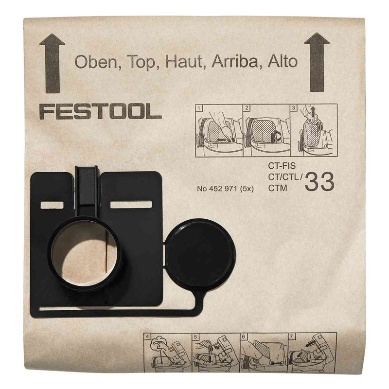 SAC À FILTRE POUR ASPIRATION À SEC FESTOOL FIS-CT 33/5